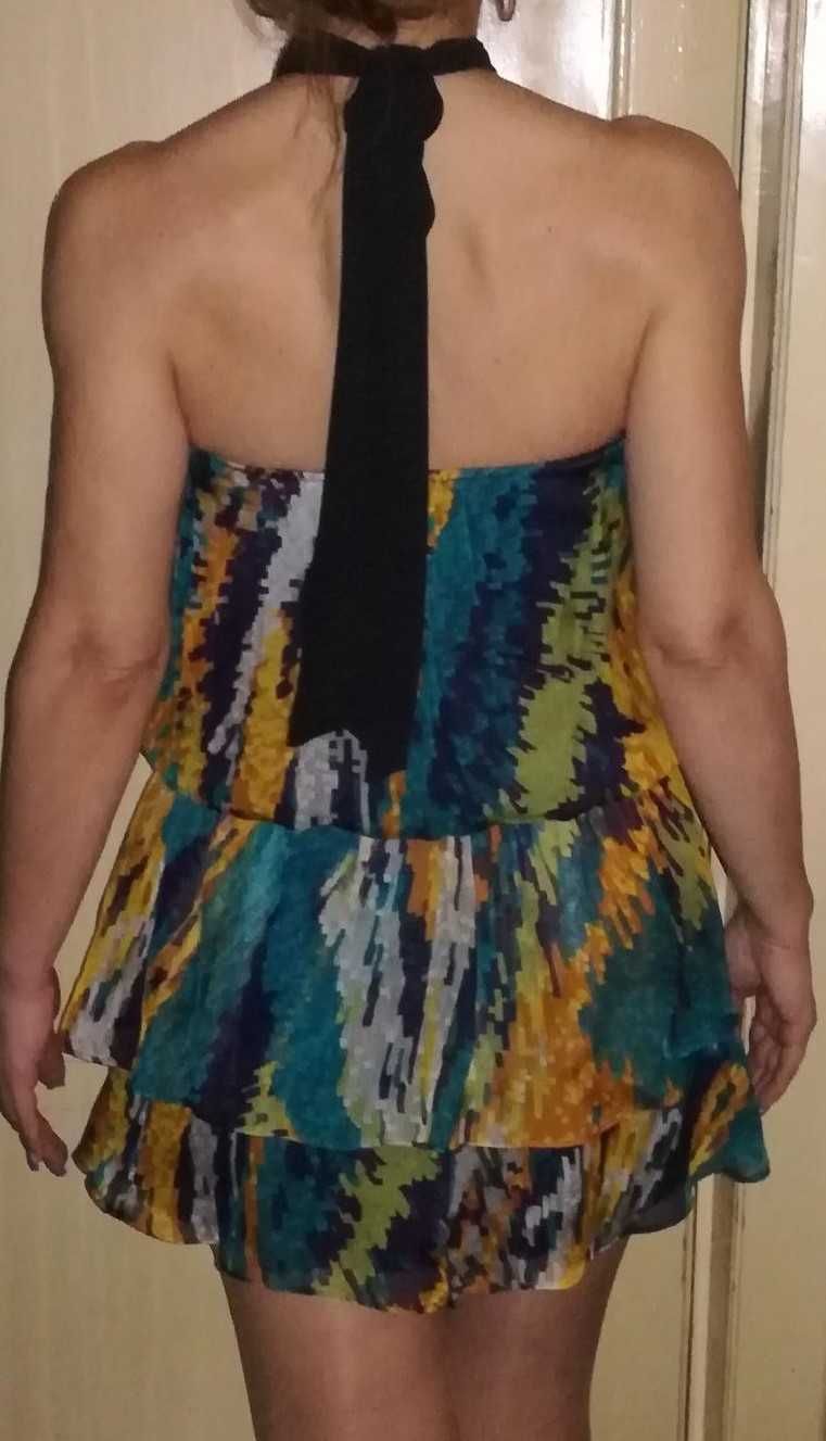 Rochie multicolora voal ZARA