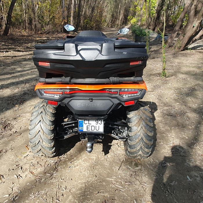 Vând atv cf-moto 520L euro5 cu scut de aluminiu, distanțiere, lada led