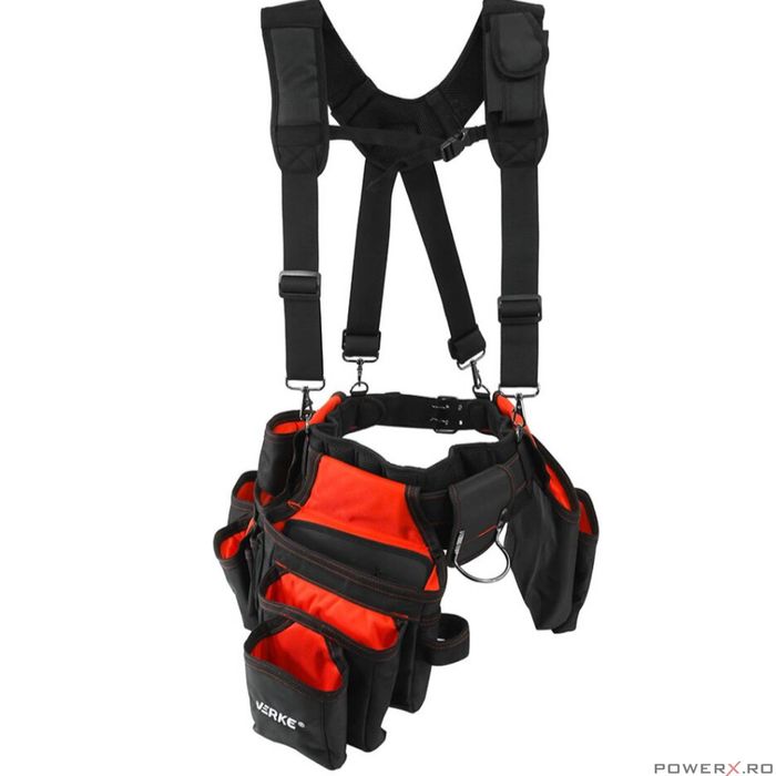 Centura port scule, stil curea cu ham, pentru organizarea uneltelor,