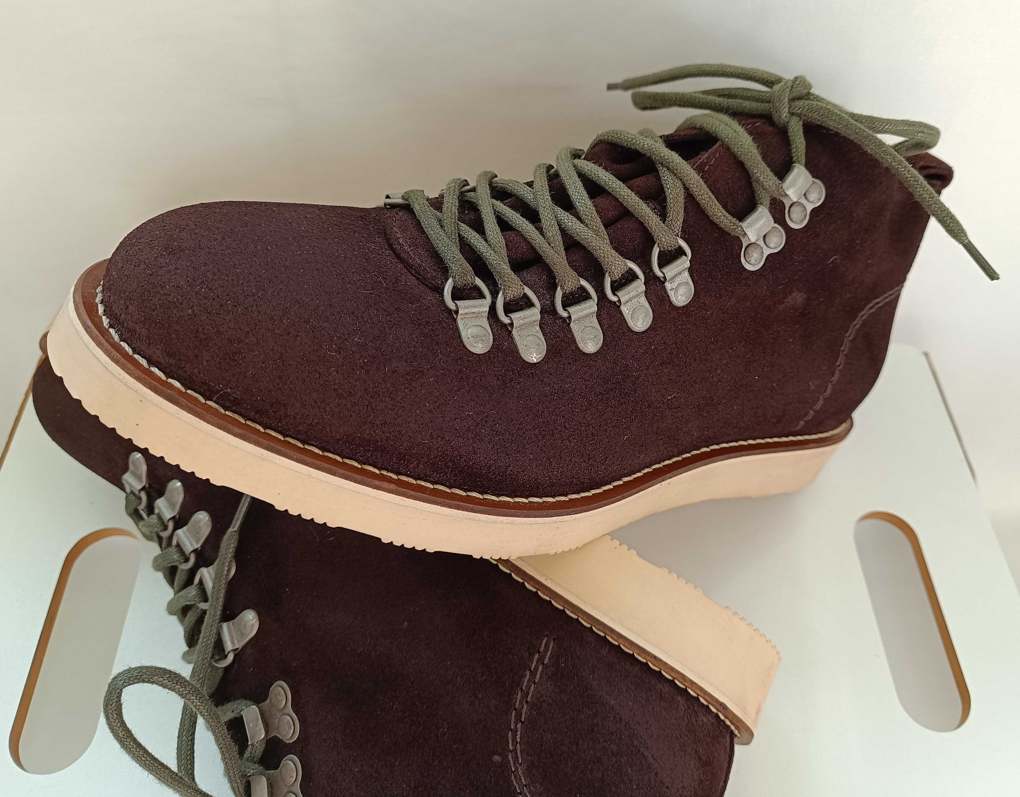 Ghete lace up casual 43 premium suede SpringfielD NOI piele naturala