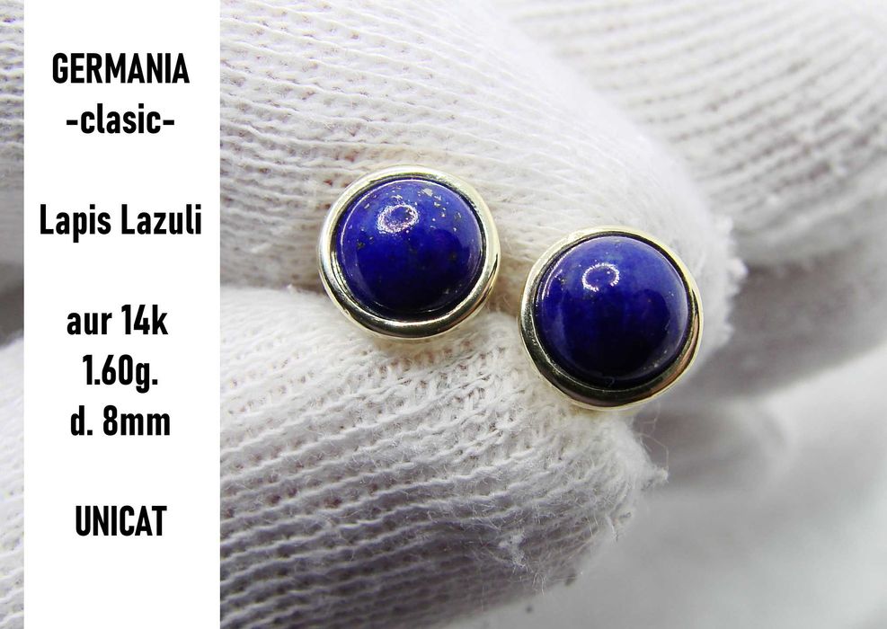 Cercei Aur 14K Cu Lapis Lazuli Germania