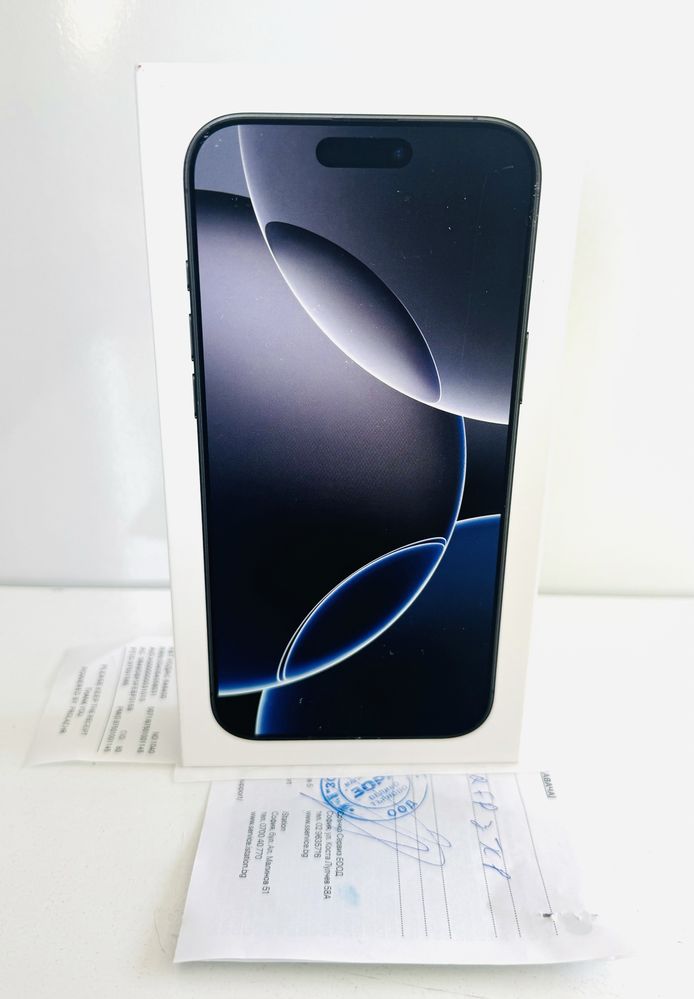 НОВ! iPhone 16 Pro Max 256GB Black Titanium 2г.ГАРАНЦИЯ!