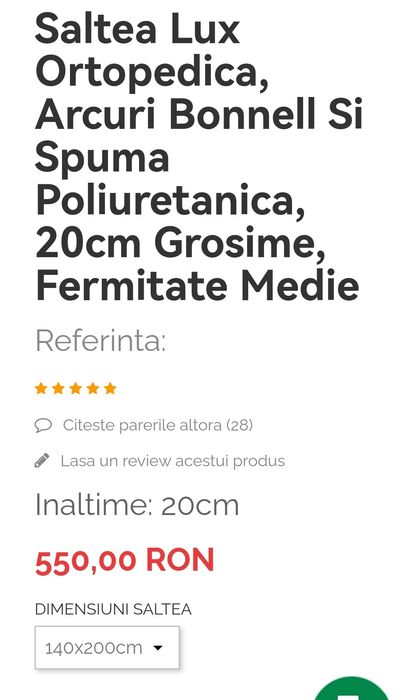 Saltele lux ortopedice diverse dimensiuni