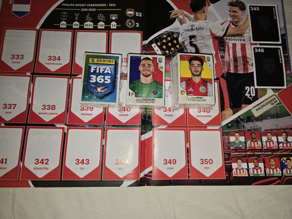 Album complet,nelipit,Panini Fifa 365 2026, 520 lei