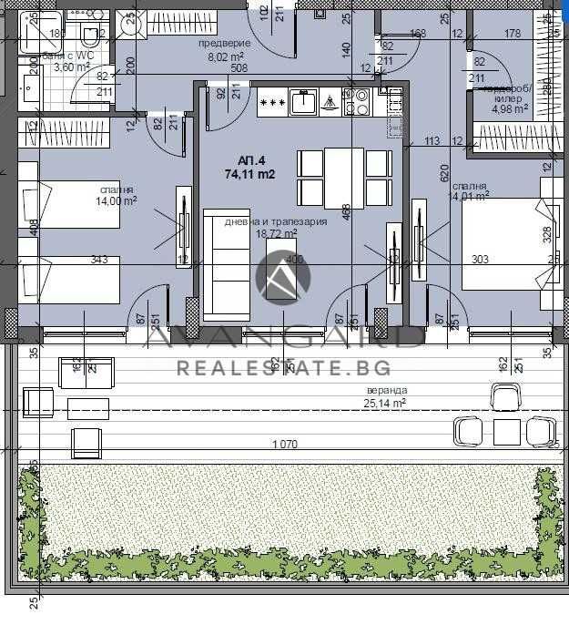Продава се Тристаен апартамент в Пловдив, Тракия - 140 кв.м за 965 €/кв.м - Снимка #2