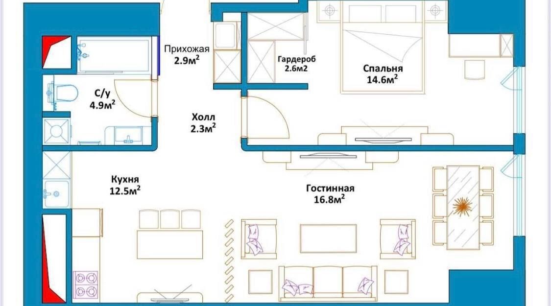 СРОЧНО Продаётся 1-комнатная квартира в ЖК Nest One