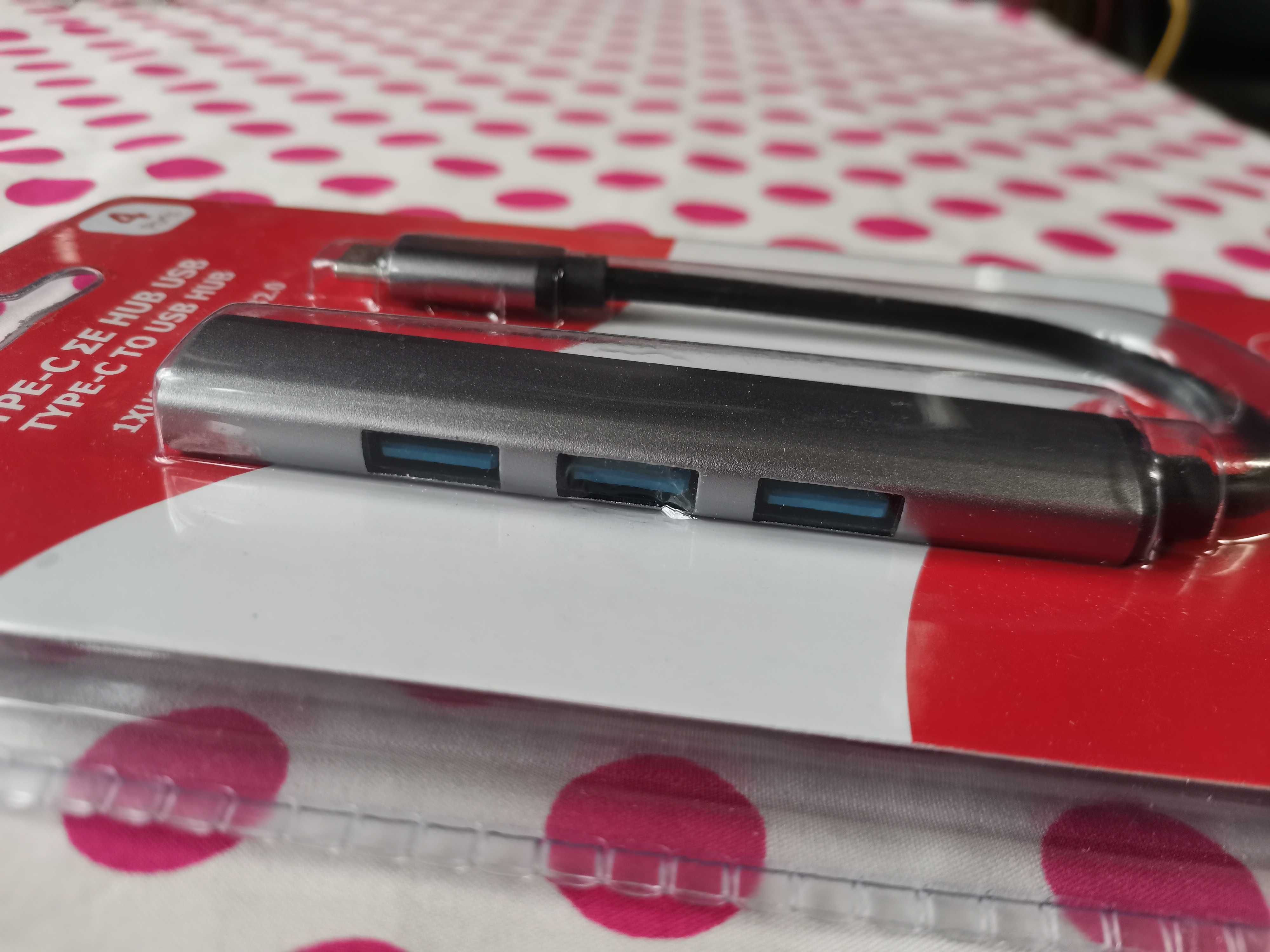 Modding PC Hub USB Type-C 4 in1, Gri.