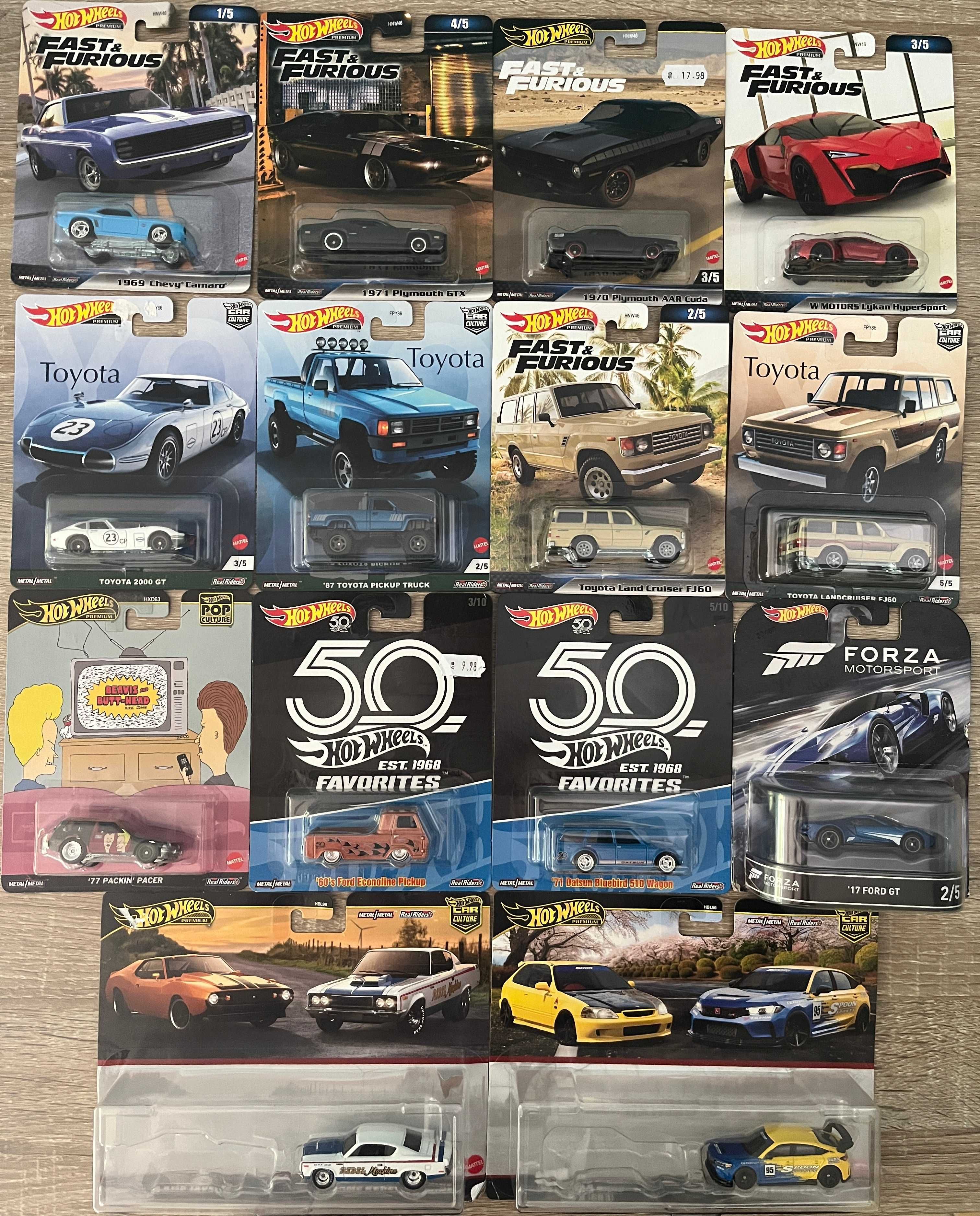 Метални колички Hot Wheels