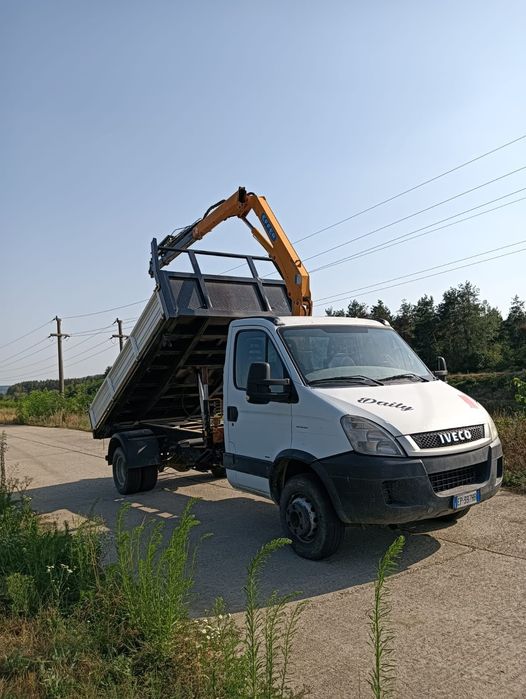 Iveco 65c18 basculabil cu macara