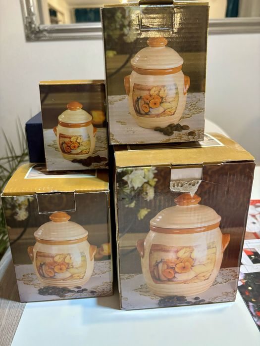 Set 4 recipiente ceramică Noi