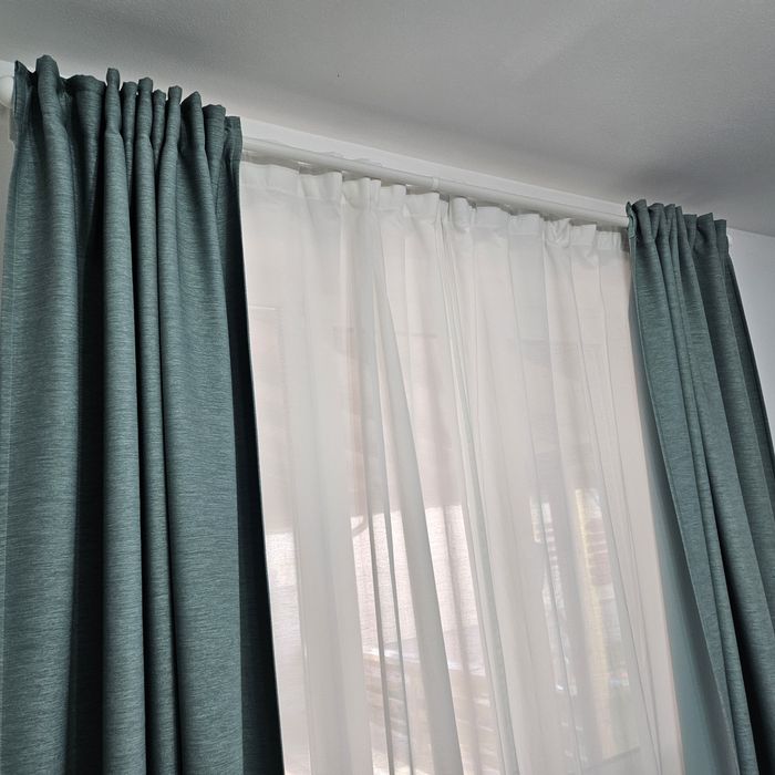 Perdele albe 142x250cm 6buc