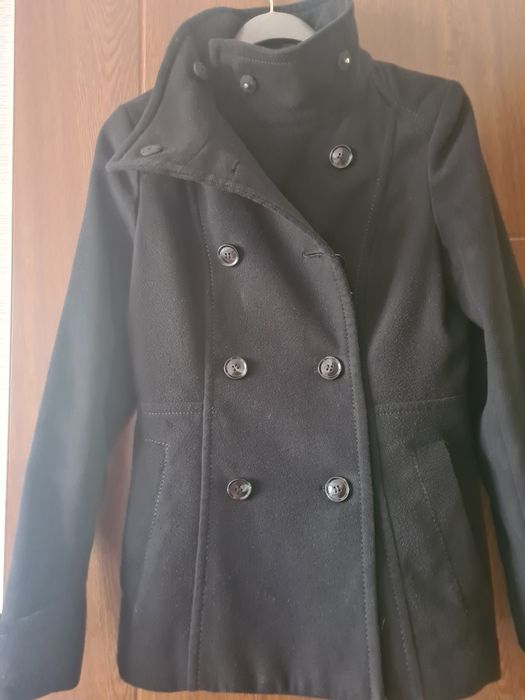 Дамско късо черно палто H&M