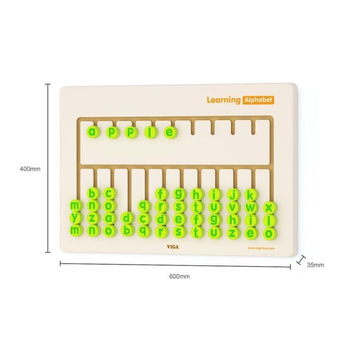 Tablă de perete alfabet Viga