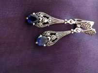 cercei din argint 925 cu marcasite