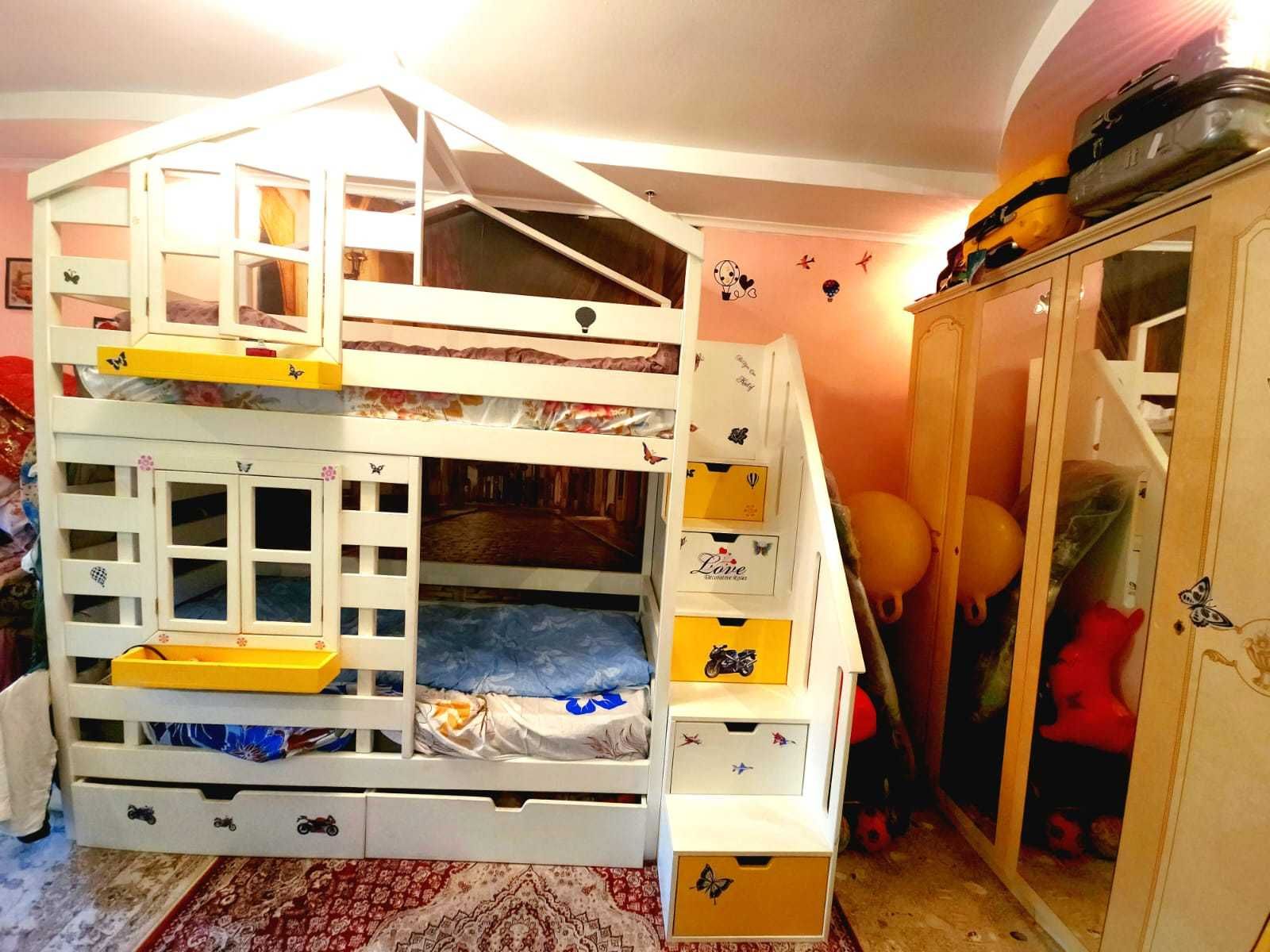Двухярусная детская мебель кровать