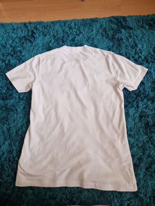 Tricou Burberry original alb cu logo TB (mărime S-M)