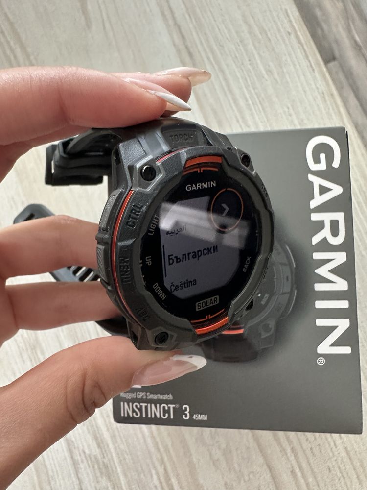 Часовник Garmin Instinct 3 solar 45 mm