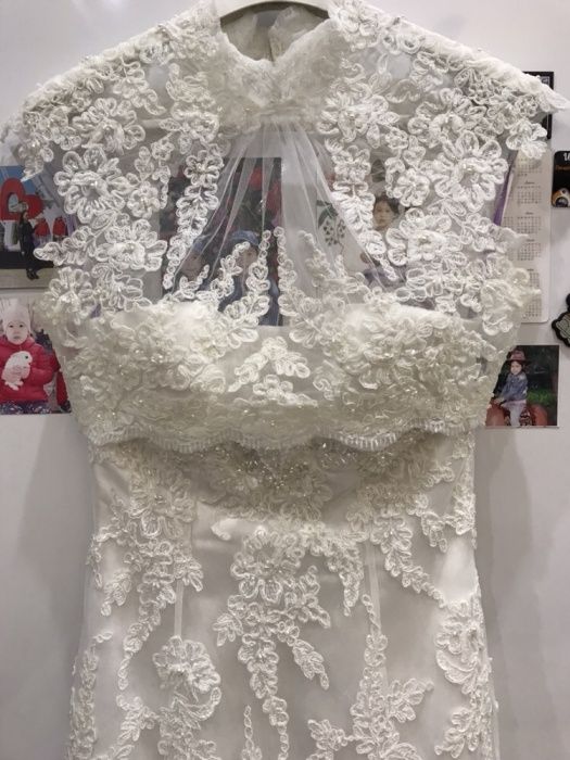 Счастливое свадебное платье 42р от Alicia Cruz