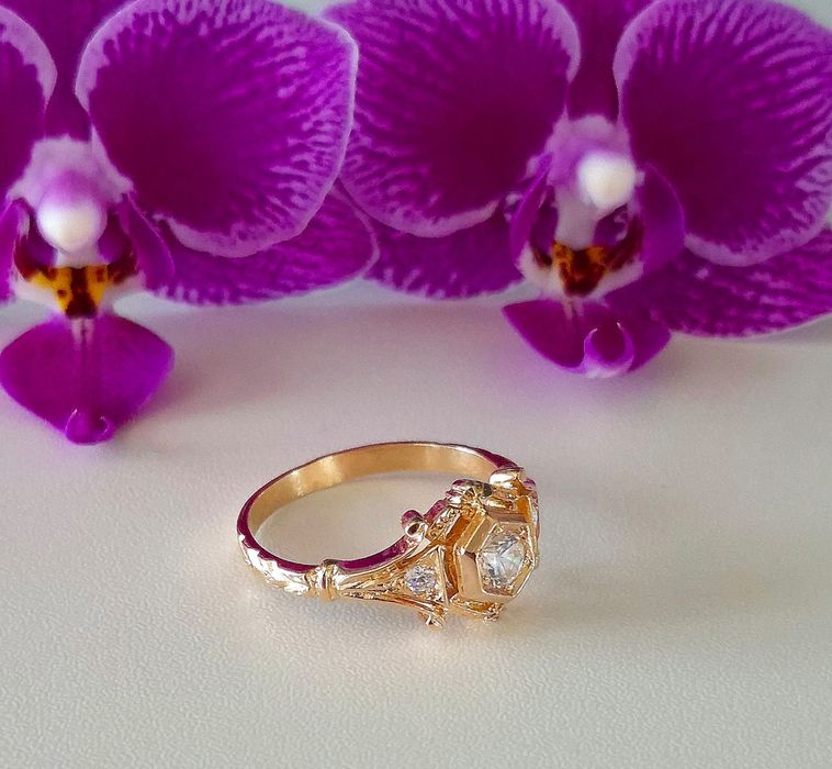 Inel rusesc din aur de 14K