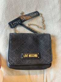 Love moschino черна чанта