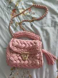 Плетена Handmade дамска чанта
