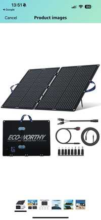Panou solar portabil ECO-WORTHY 100W