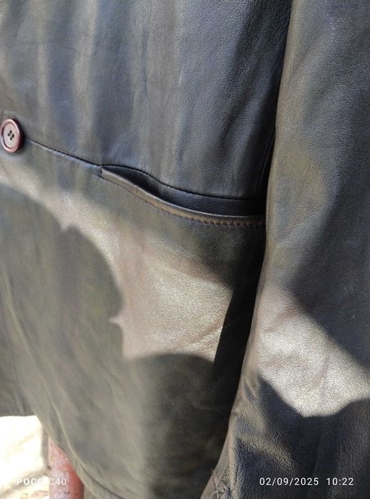 Sacou Zara din piele naturala moale de manusa L ca nou