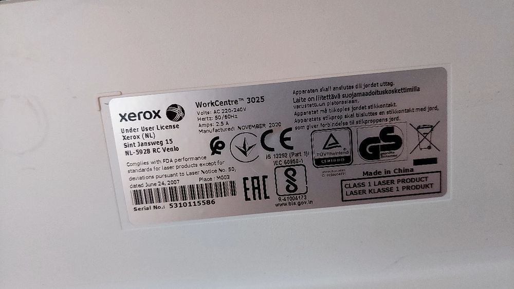 Ксерокс XEROX 3025