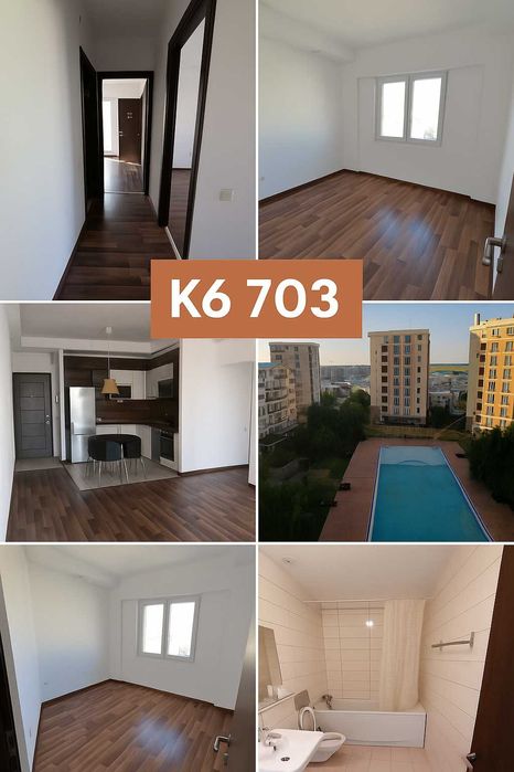 Apartament 3 camere semi-mobilat cu vedere la piscină in Cosmopolis