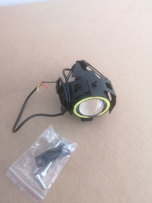 Proiector led cu angel eye, Off Road, ATV, moto 2 faze si stroboscop