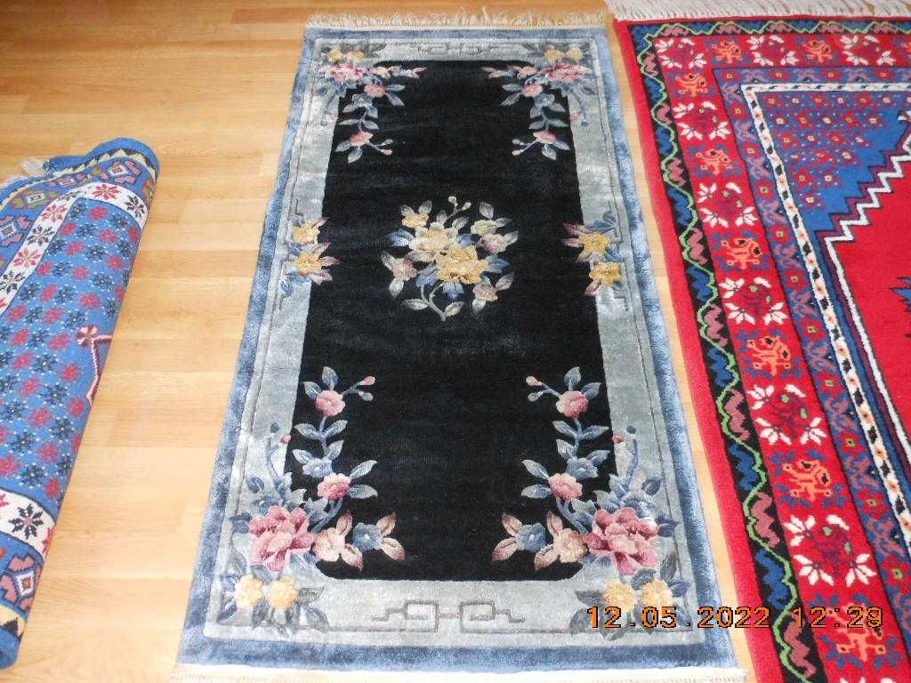 covor lana % 210/108 traversa traditional manual persan iran vechi