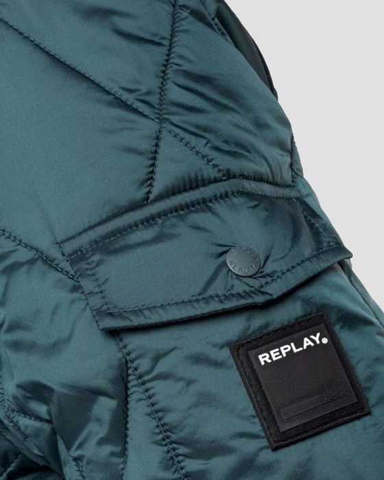 Geaca Replay Forest Green HOODED