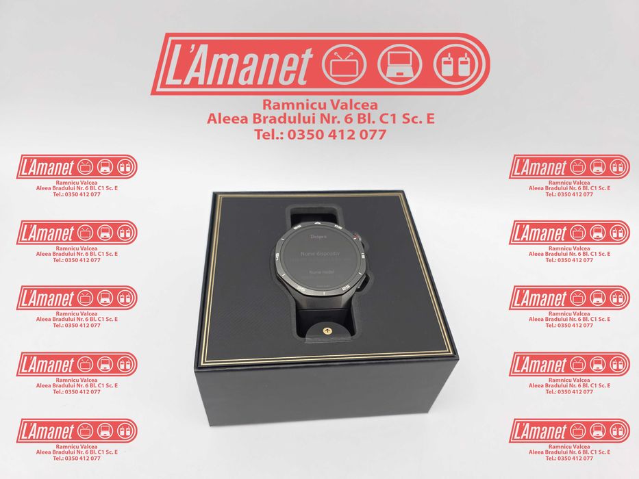 SmartWatch Huawei GT 5 Pro 46mm Black Titanium Silicon Strap FullBox