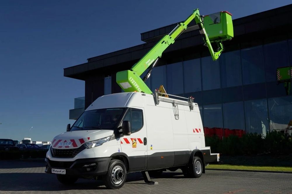 Iveco DAILY 70-180 / BRAȚ AERIAN - 16 m / TABLĂ METALICĂ + BRAȚ AERIAN ELEVATOR / 200 kg