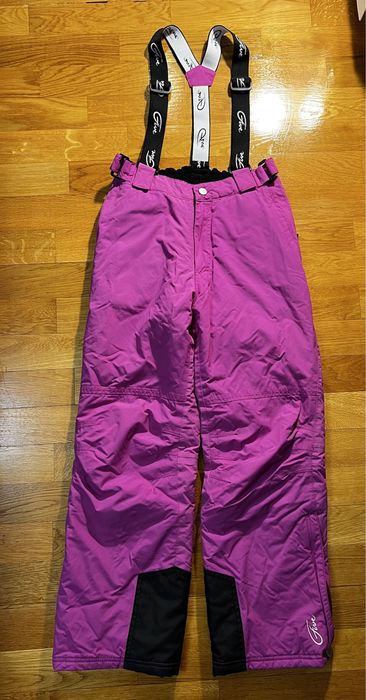 Pantaloni cu bretele SKI FIVE 158-164  cm / 13 - 14 ani, ROZ