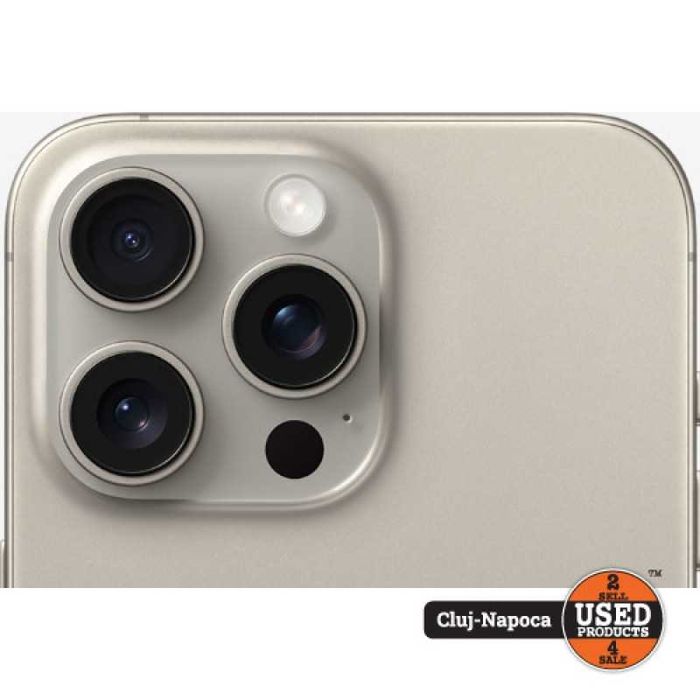 Apple iPhone 15 Pro, 128 Gb, Natural Titanium | UsedProducts.ro