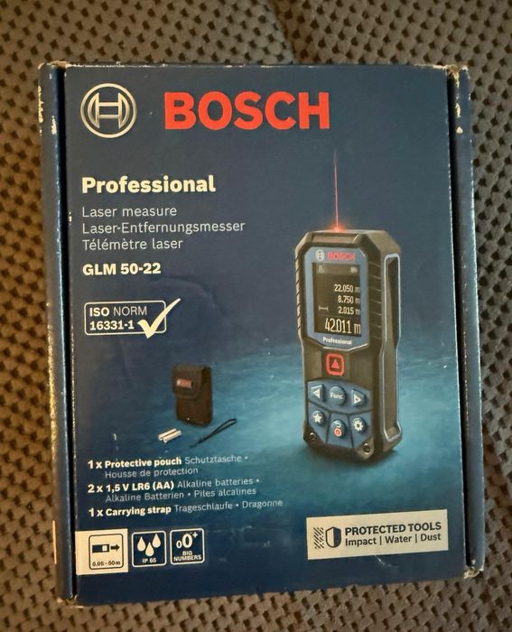 Telemetru laser Bosch Professional GLM 50-22, 50 m