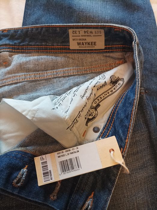 Дънки DIESEL WAYKEE мъжки. Нови