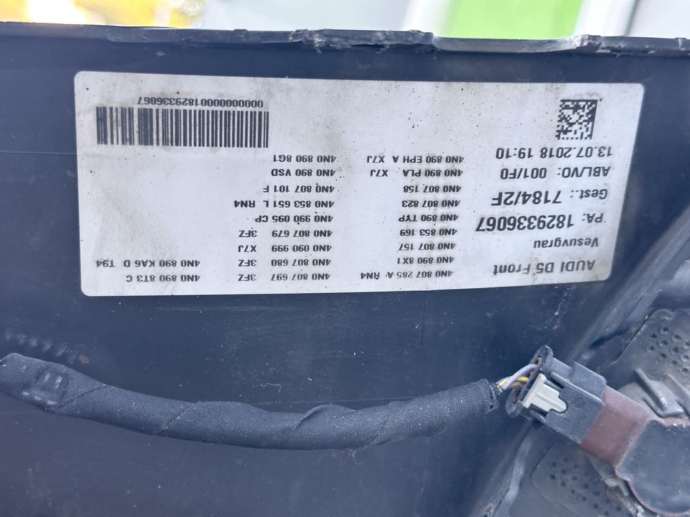 Предна броня AUDI A8 D5 4N0807285A