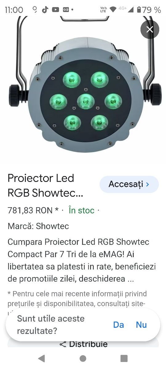 Lumini DJ Proiector compact par 7-3
