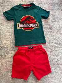 Set tricou jurassic  park și pantalon next mărimea 116(5-6 ani)