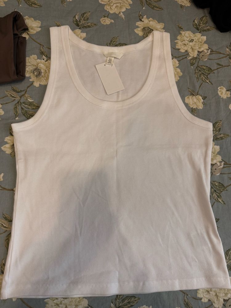 Топ базовый от H&m белый