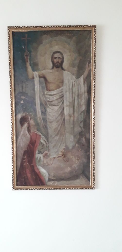 Продавам уникална икона "Възкресение Господне", р-р на платното 108×52