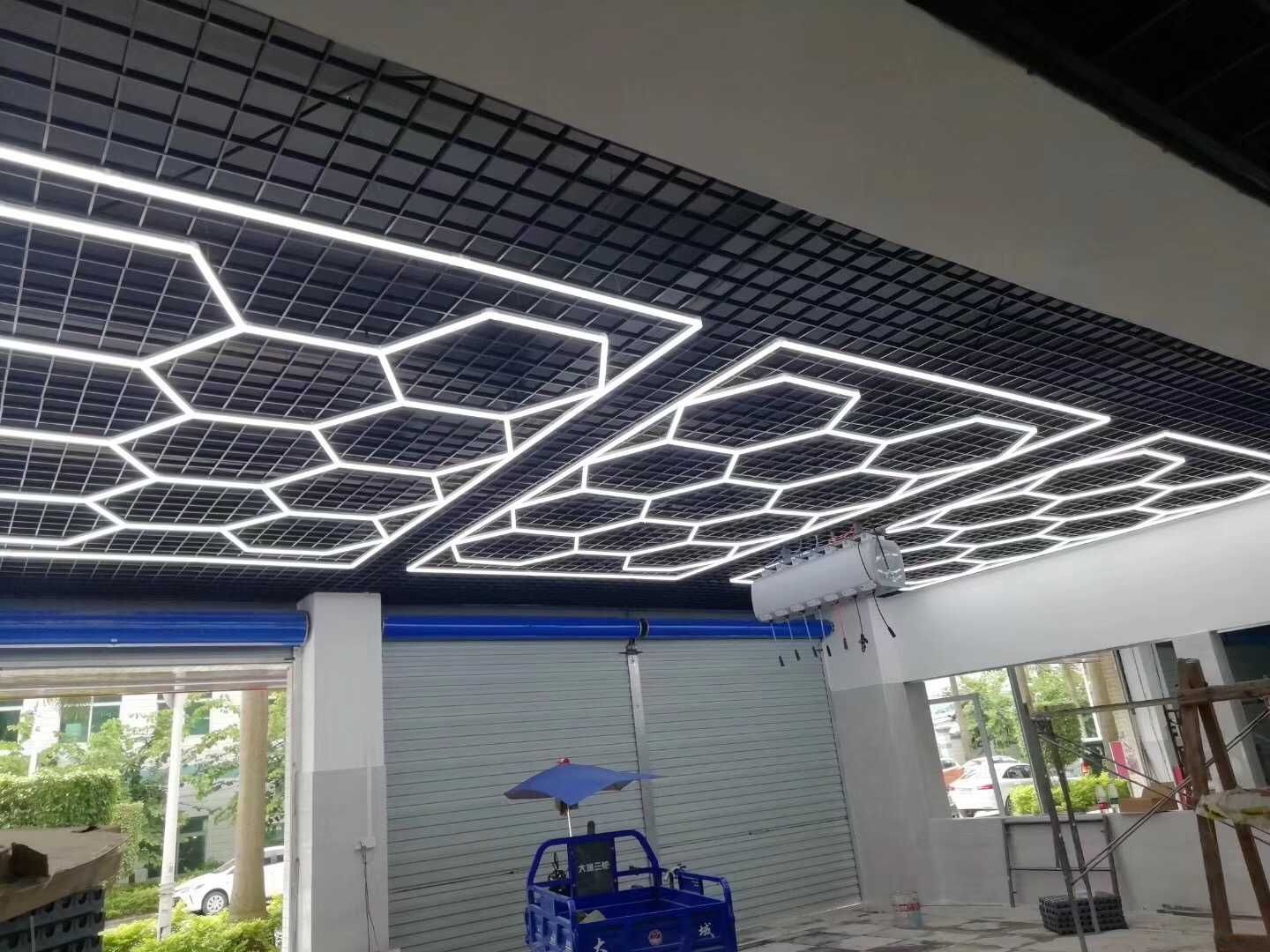 Led Hexagonal | 11 Hex + Margine | 456W | Iliuminat Garaj Detailing