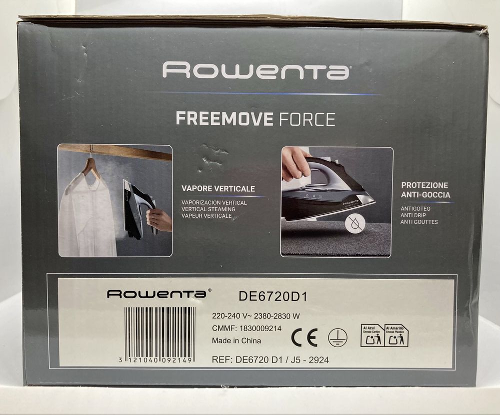 Fier de calcat cu abur fara fir Rowenta Freemove Force