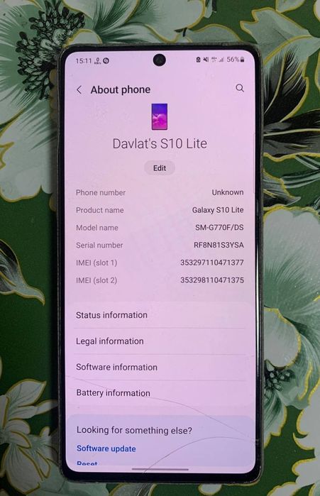 Samsung s10 lite 6/128