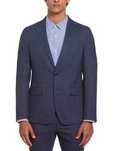 Sacou blazer 52 XL slim Original Penguin NOU lana super 120's albastru