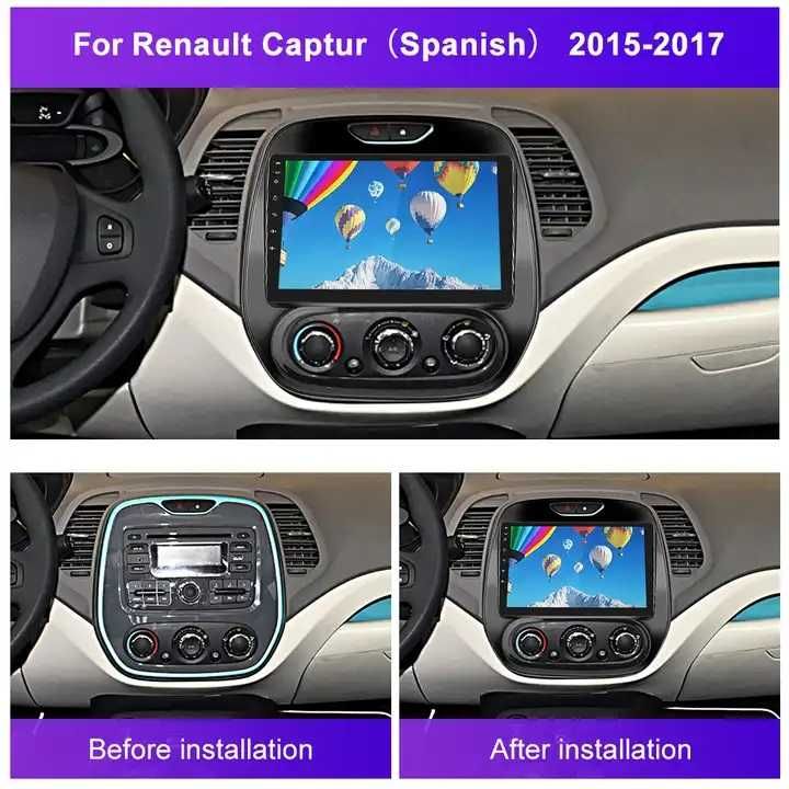 Мултимедия Двоен дин за Renault Captur Навигация плеър Android Рено