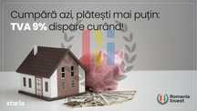CUMPĂRĂ AZI:TVA 9% DISPARE CURAND! Apartament 2 camere  44.37 mp utili