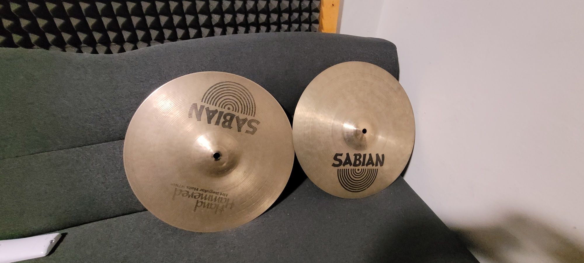 Продавам Sabian hand hammered hi hats и ride